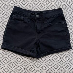 Levi's Black Jean Shorts for Women